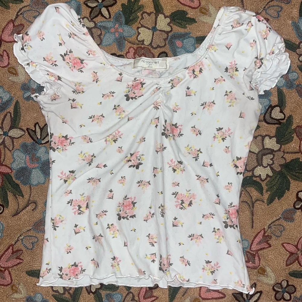 Girls no comment Floral Top
